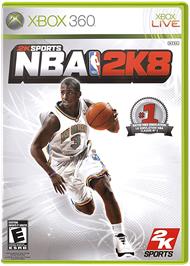 Box cover for NBA 2K8 on the Microsoft Xbox 360.