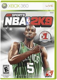 Box cover for NBA 2K9 on the Microsoft Xbox 360.