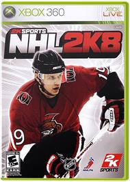 Box cover for NHL 2K8 on the Microsoft Xbox 360.