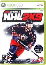 Box cover for NHL 2K9 on the Microsoft Xbox 360.