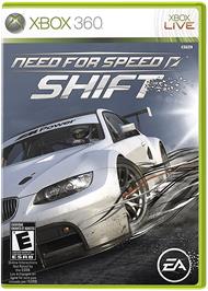 Box cover for Need for Speed SHIFT on the Microsoft Xbox 360.