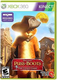 Box cover for Puss in Boots on the Microsoft Xbox 360.