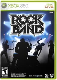 Box cover for Rock Band on the Microsoft Xbox 360.