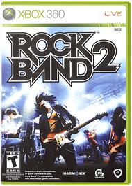 Box cover for Rock Band 2 on the Microsoft Xbox 360.