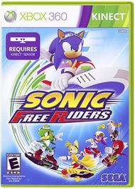 Box cover for SONIC FREE RIDERS on the Microsoft Xbox 360.