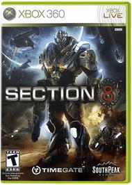 Box cover for Section 8 on the Microsoft Xbox 360.