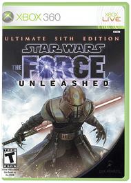 Box cover for Star Wars: The Force Unleashed on the Microsoft Xbox 360.