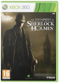 Box cover for Testament of Sherlock Holmes on the Microsoft Xbox 360.