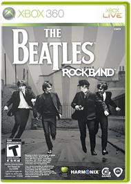 Box cover for The Beatles: Rock Band on the Microsoft Xbox 360.