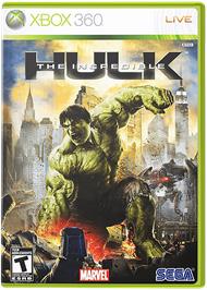 Box cover for The Incredible Hulk on the Microsoft Xbox 360.