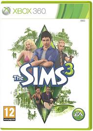 Box cover for The Sims 3 on the Microsoft Xbox 360.