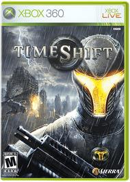 Box cover for TimeShift on the Microsoft Xbox 360.