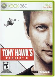 Box cover for Tony Hawk's Project 8 on the Microsoft Xbox 360.