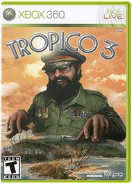 Box cover for Tropico 3 on the Microsoft Xbox 360.