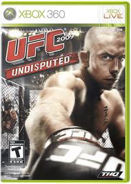 Box cover for UFC 2009 Undisputed on the Microsoft Xbox 360.
