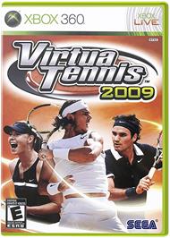 Box cover for Virtua Tennis 2009 on the Microsoft Xbox 360.