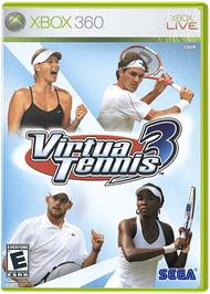 Box cover for Virtua Tennis 3 on the Microsoft Xbox 360.