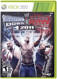 Box cover for WWE Smackdown vs. Raw 2011 on the Microsoft Xbox 360.