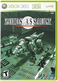 Box cover for Zoids Assault on the Microsoft Xbox 360.