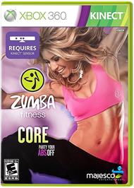 Box cover for Zumba Fitness Core on the Microsoft Xbox 360.