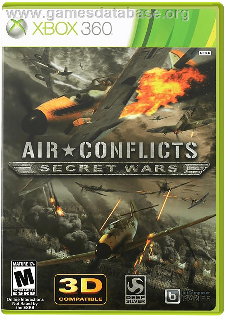 Air Conflicts: Secret Wars - Microsoft Xbox 360 - Artwork - Box