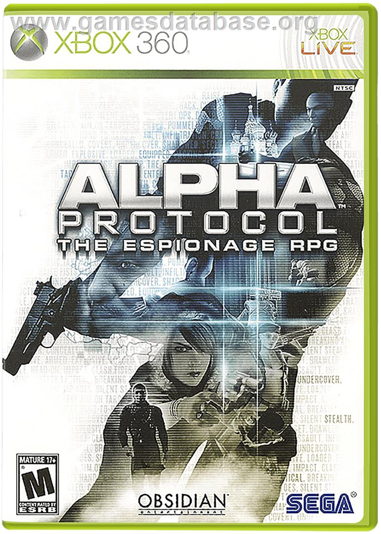 Alpha Protocol - Microsoft Xbox 360 - Artwork - Box