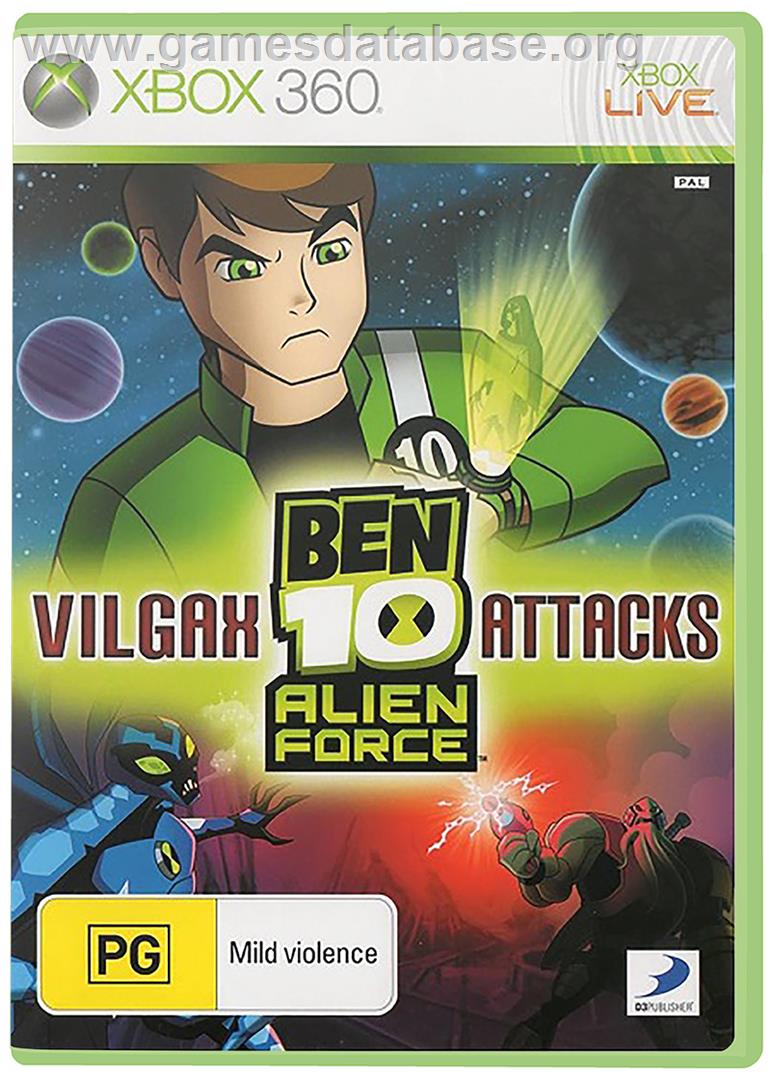 BEN 10: VILGAX ATTACKS - Microsoft Xbox 360 - Artwork - Box
