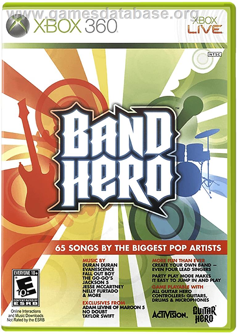 Band Hero - Microsoft Xbox 360 - Artwork - Box