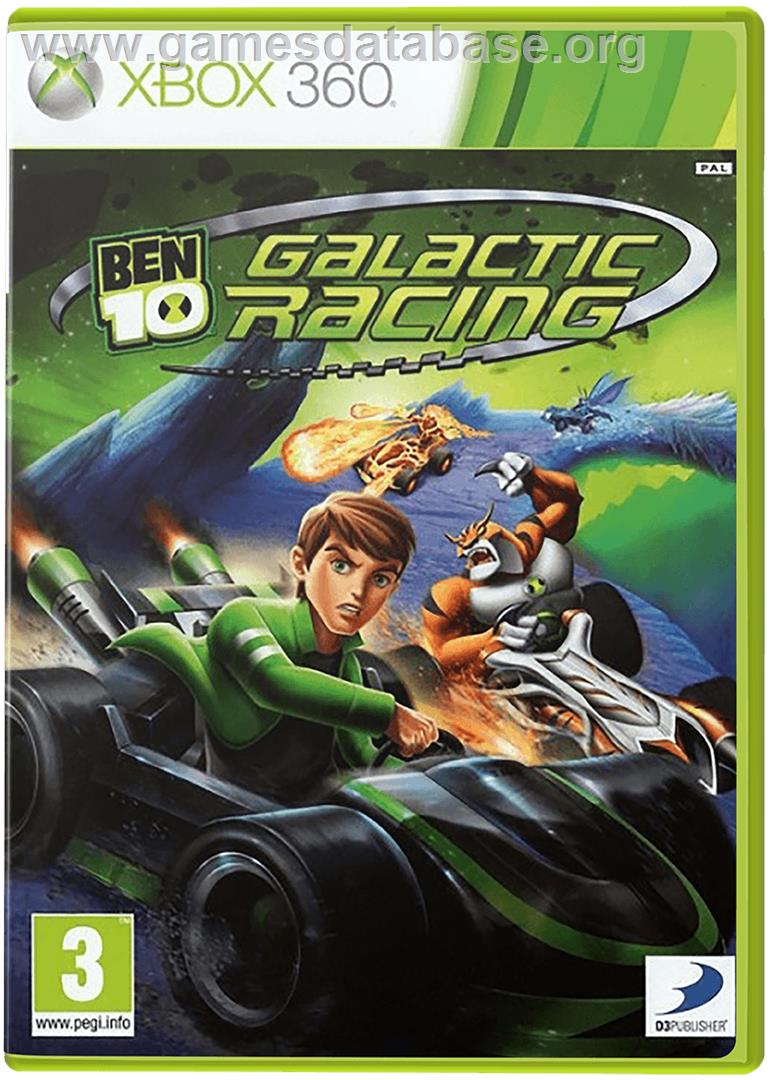 Ben 10 Galactic Racing - Microsoft Xbox 360 - Artwork - Box