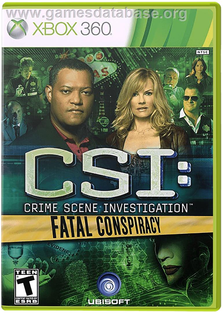 CSI: Fatal Conspiracy - Microsoft Xbox 360 - Artwork - Box