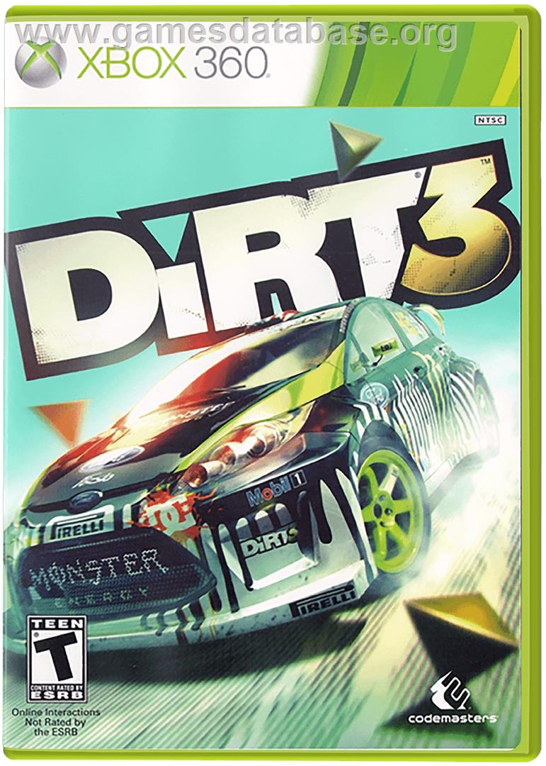 DiRT 3 - Microsoft Xbox 360 - Artwork - Box
