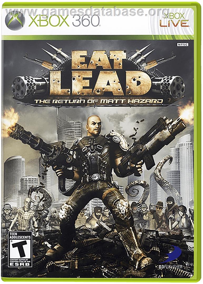 Eat Lead - Microsoft Xbox 360 - Artwork - Box