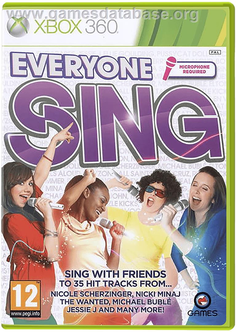 Everyone Sing - Microsoft Xbox 360 - Artwork - Box