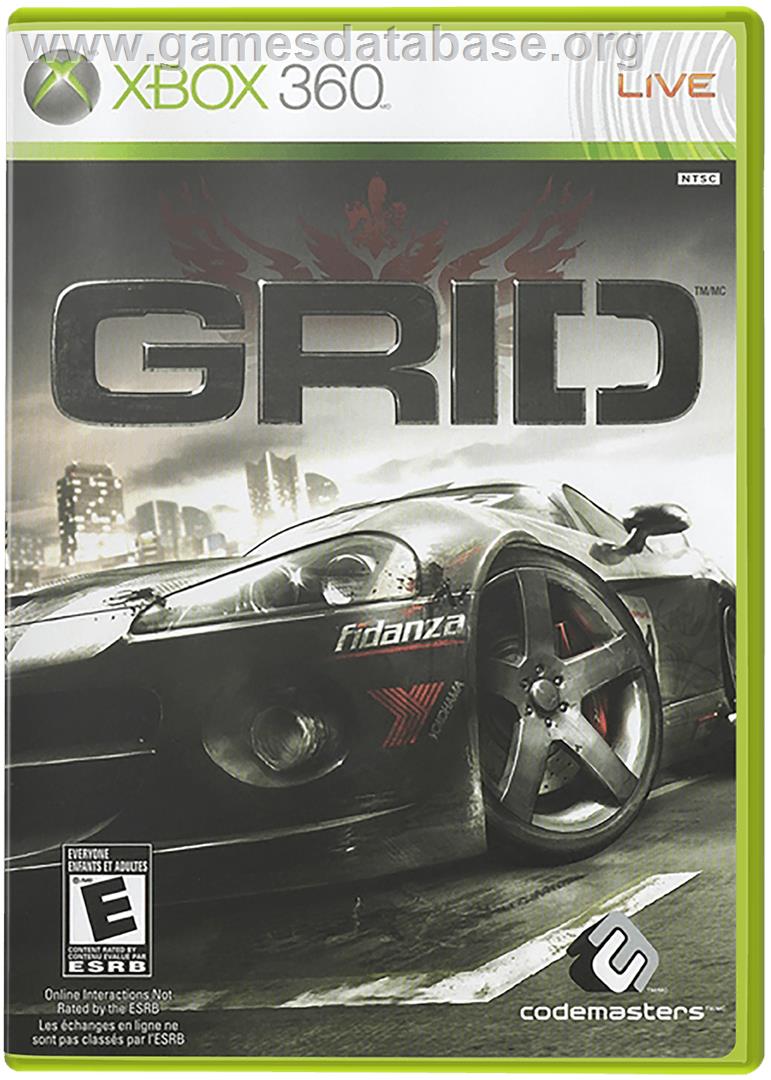 GRID - Microsoft Xbox 360 - Artwork - Box