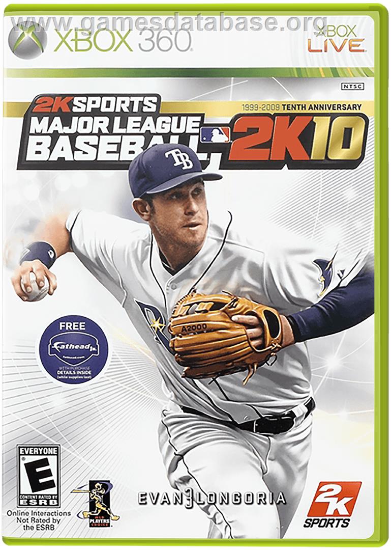 MLB 2K10 - Microsoft Xbox 360 - Artwork - Box