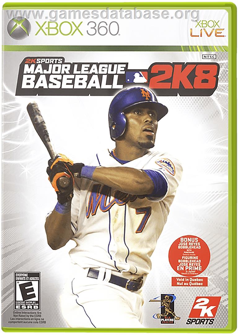 MLB 2K8 - Microsoft Xbox 360 - Artwork - Box