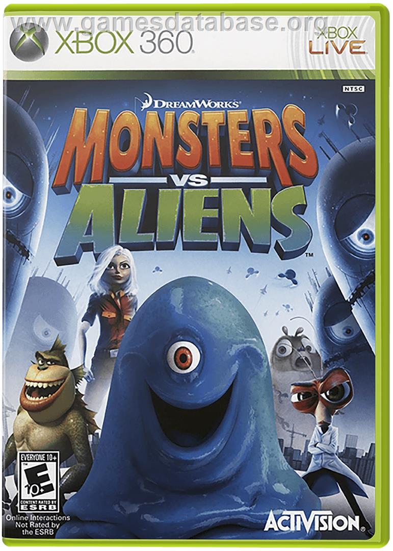 Monsters vs. Aliens - Microsoft Xbox 360 - Artwork - Box