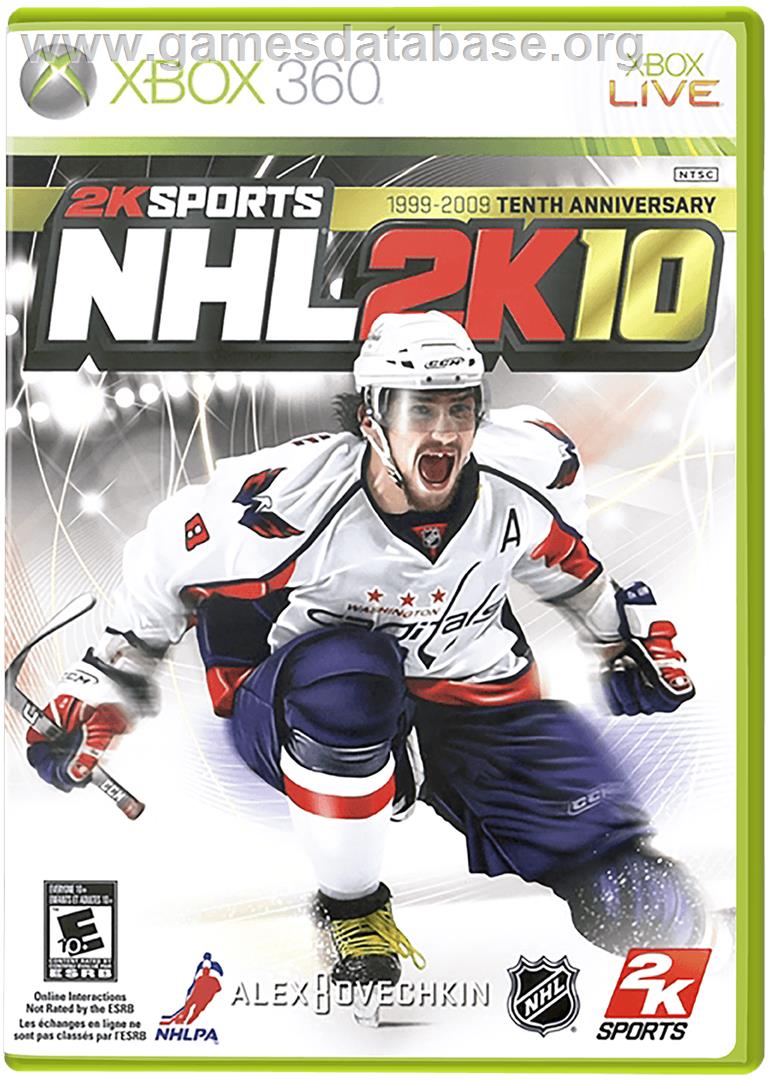 NHL 2K10 - Microsoft Xbox 360 - Artwork - Box