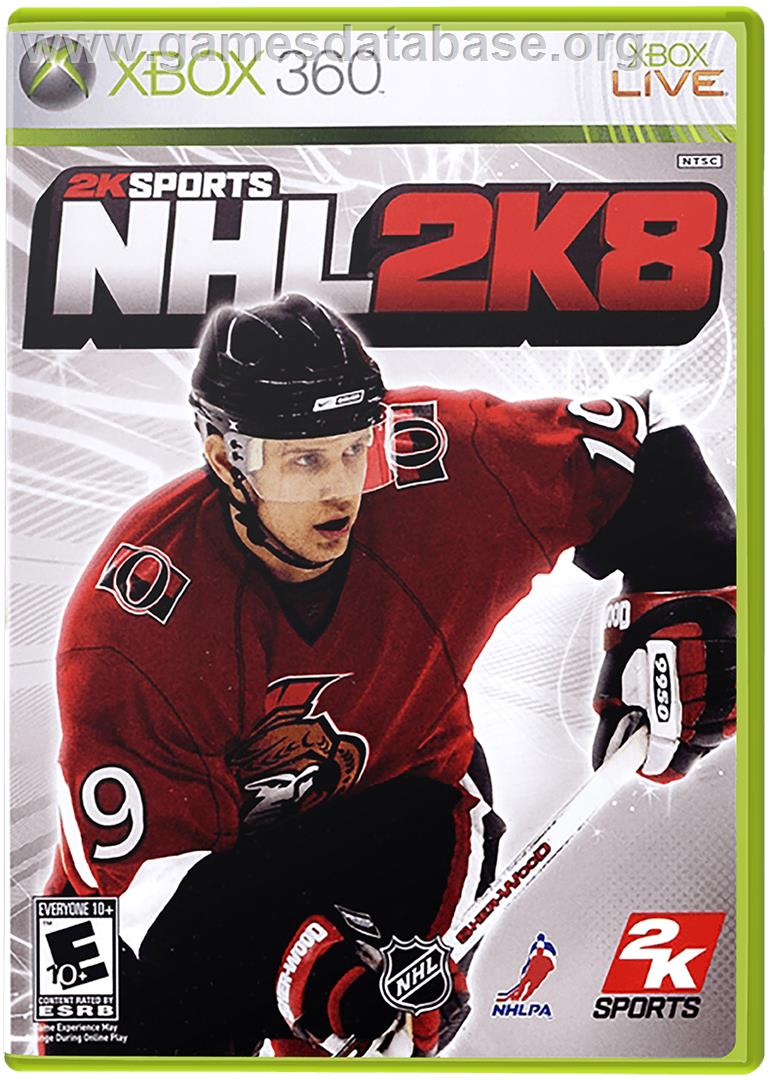 NHL 2K8 - Microsoft Xbox 360 - Artwork - Box