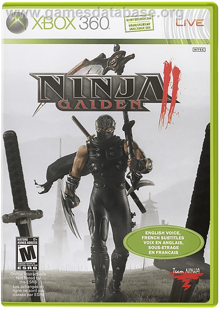 NINJA GAIDEN 2 - Microsoft Xbox 360 - Artwork - Box