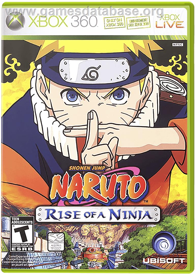 Naruto Rise Of A Ninja - Microsoft Xbox 360 - Artwork - Box