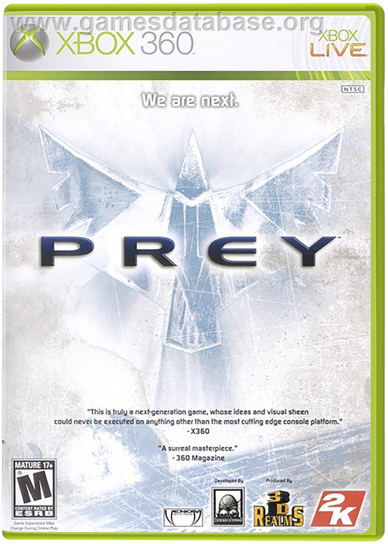 Prey - Microsoft Xbox 360 - Artwork - Box