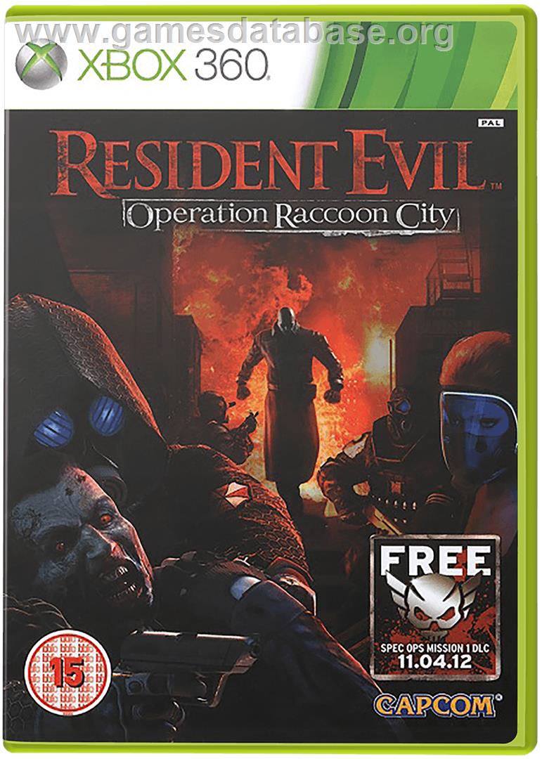 Resident Evil Operation Raccoon City - Microsoft Xbox 360 - Artwork - Box