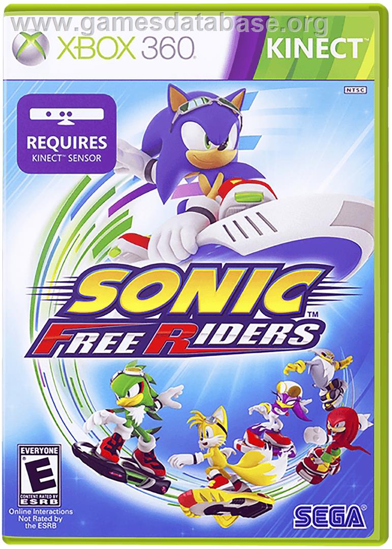 SONIC FREE RIDERS - Microsoft Xbox 360 - Artwork - Box
