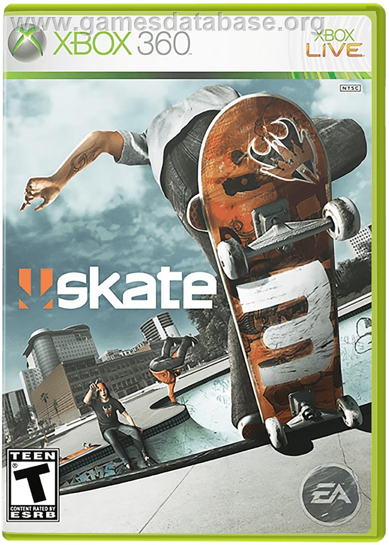 Skate 3 - Microsoft Xbox 360 - Artwork - Box