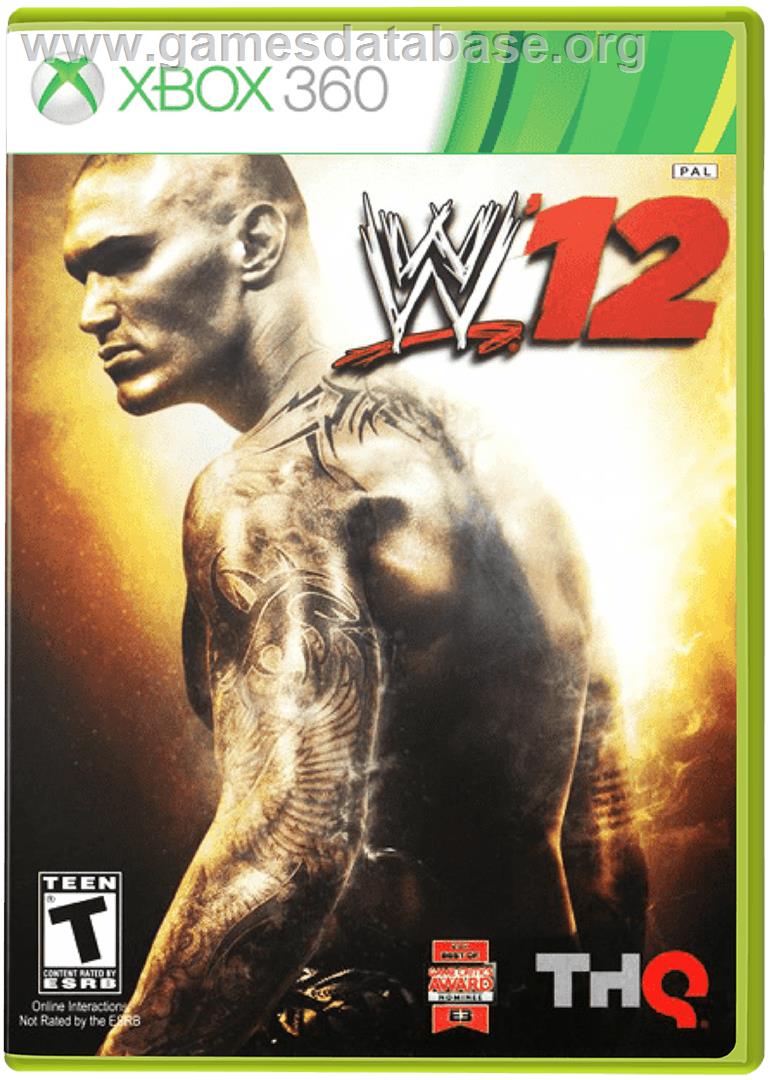 WWE '12 - Microsoft Xbox 360 - Artwork - Box