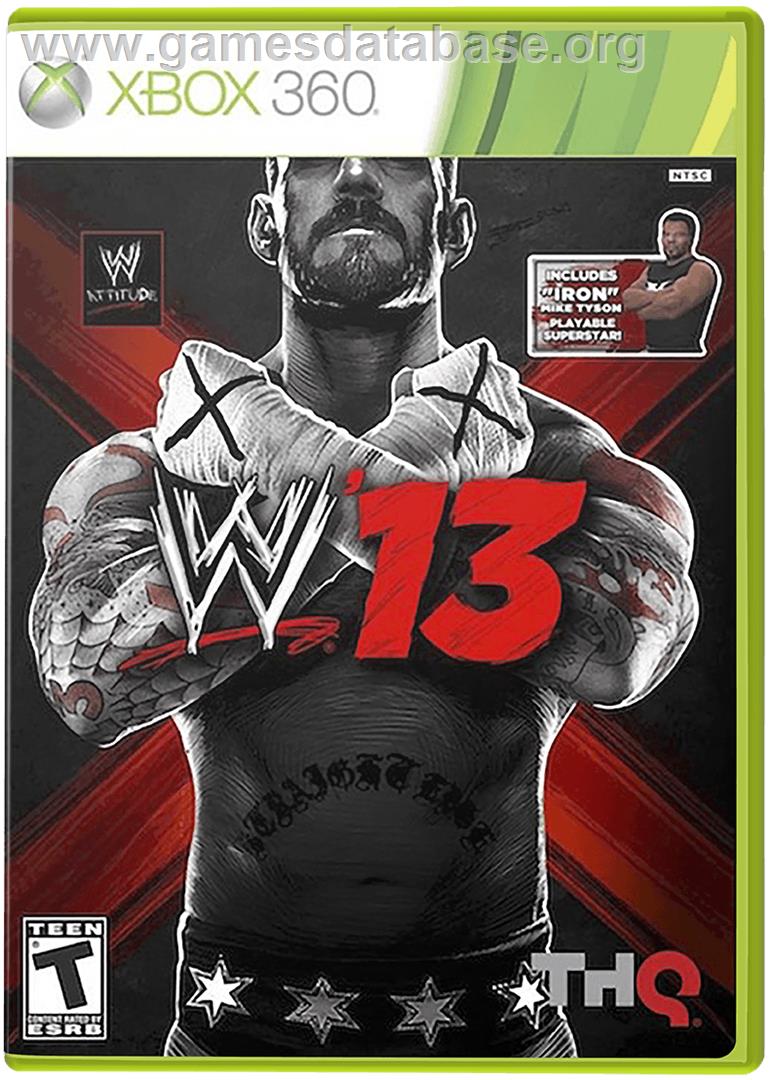 WWE '13 - Microsoft Xbox 360 - Artwork - Box