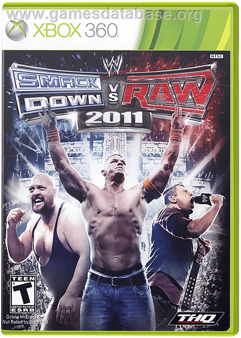WWE Smackdown vs. Raw 2011 - Microsoft Xbox 360 - Artwork - Box