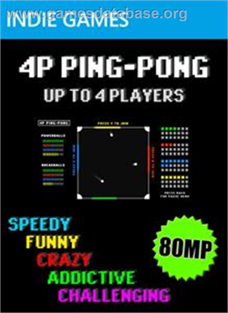 4P Ping-Pong - Microsoft Xbox Live Arcade - Artwork - Box