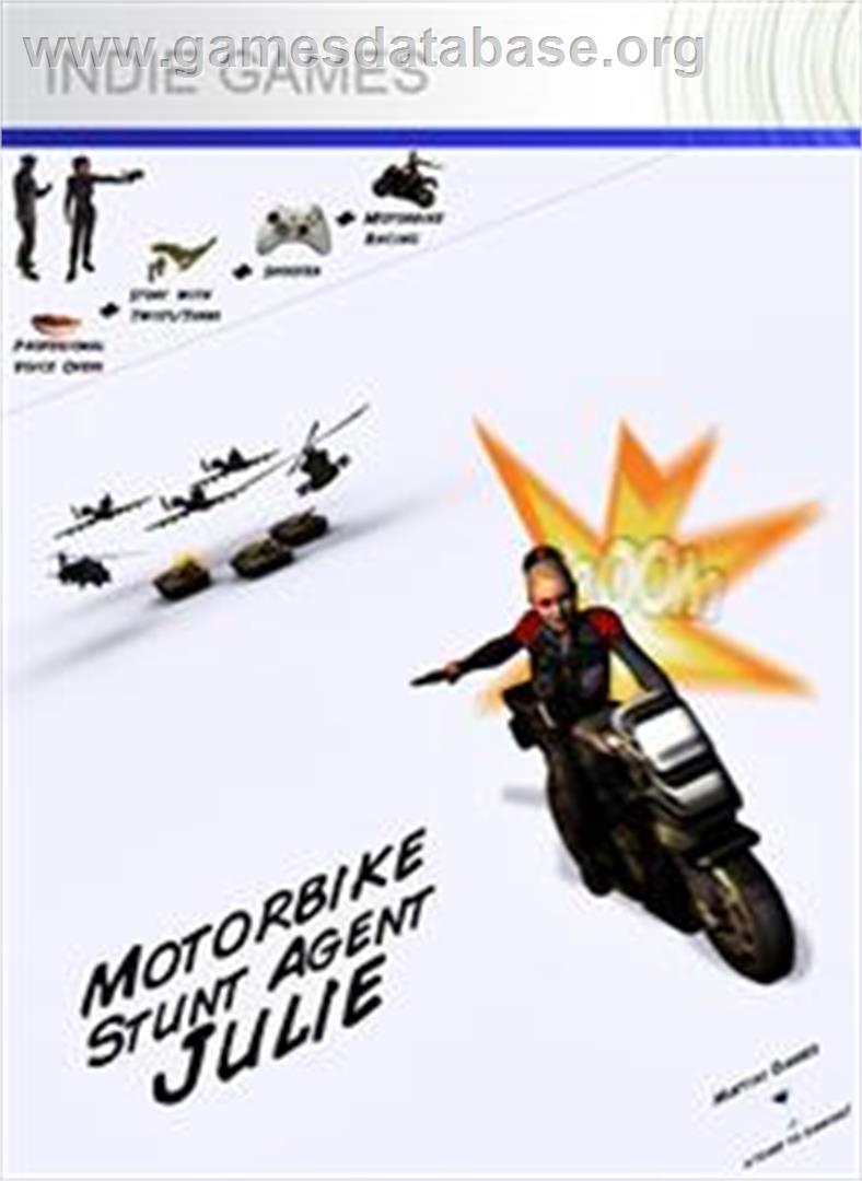 Motorbike Stunt Agent Julie - Microsoft Xbox Live Arcade - Artwork - Box